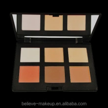 6 colors contouring powder palette